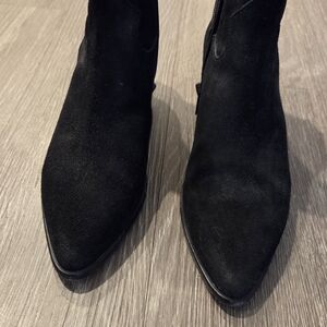 Ash Black Suede Ankle Booties